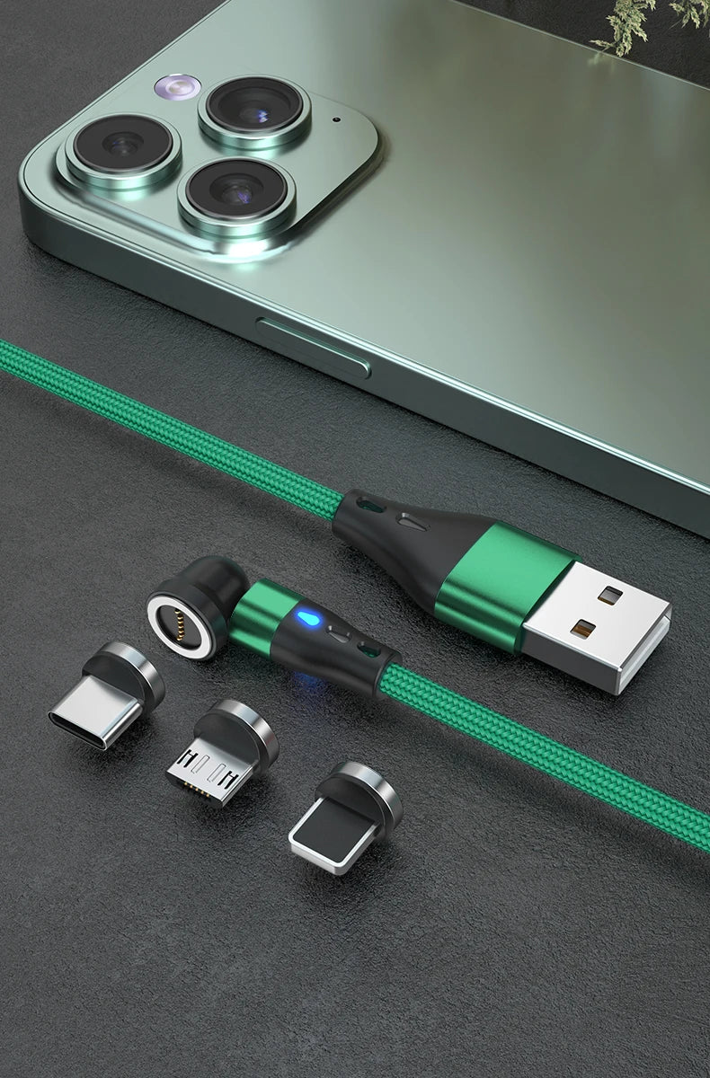 5A Magnetic Fast Charging Cable | 540° Rotating Design