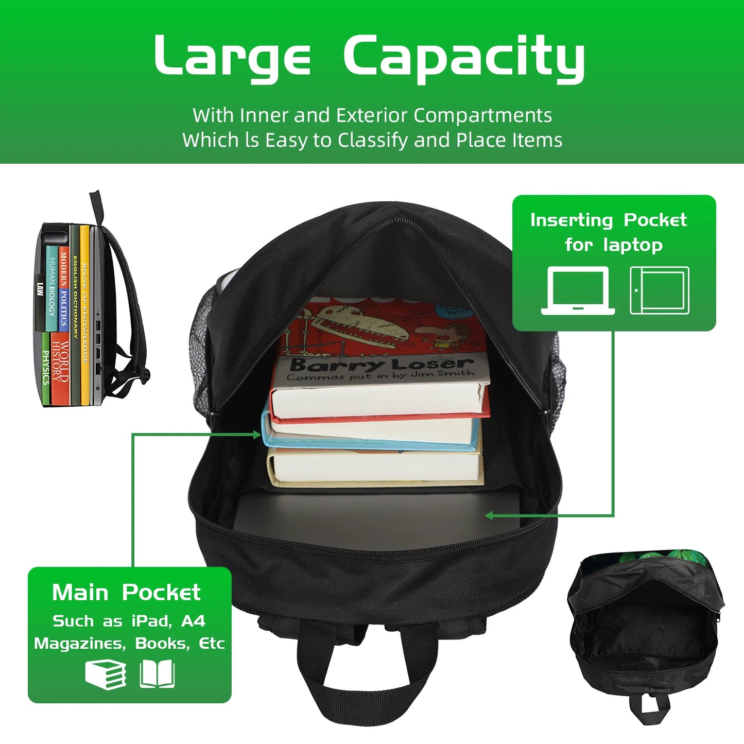 Stylish Garden Game Backpack | Versatile Student Shoulder Bag