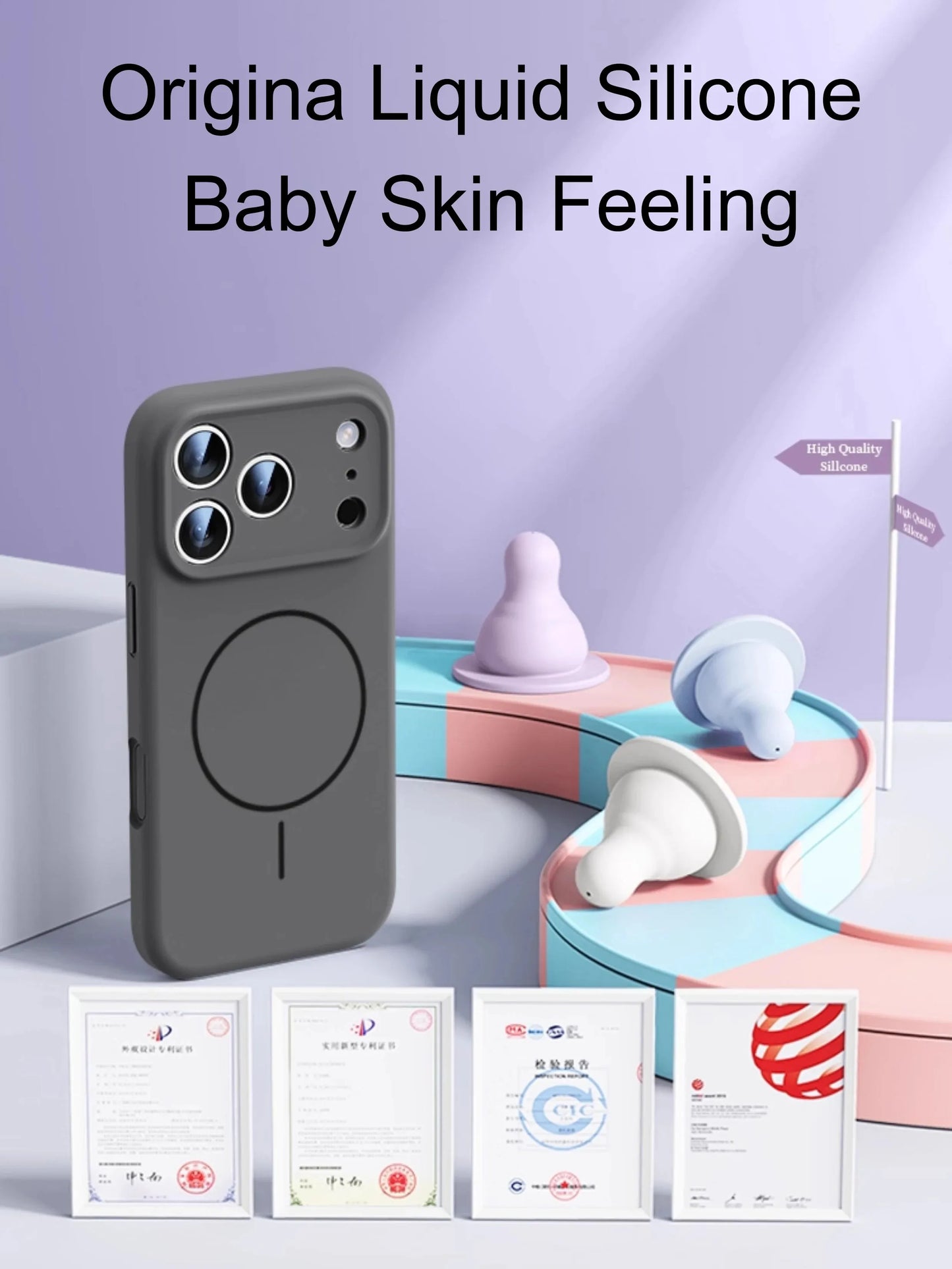 Magnetic Liquid Silicone Phone Case | Soft & Durable Protection