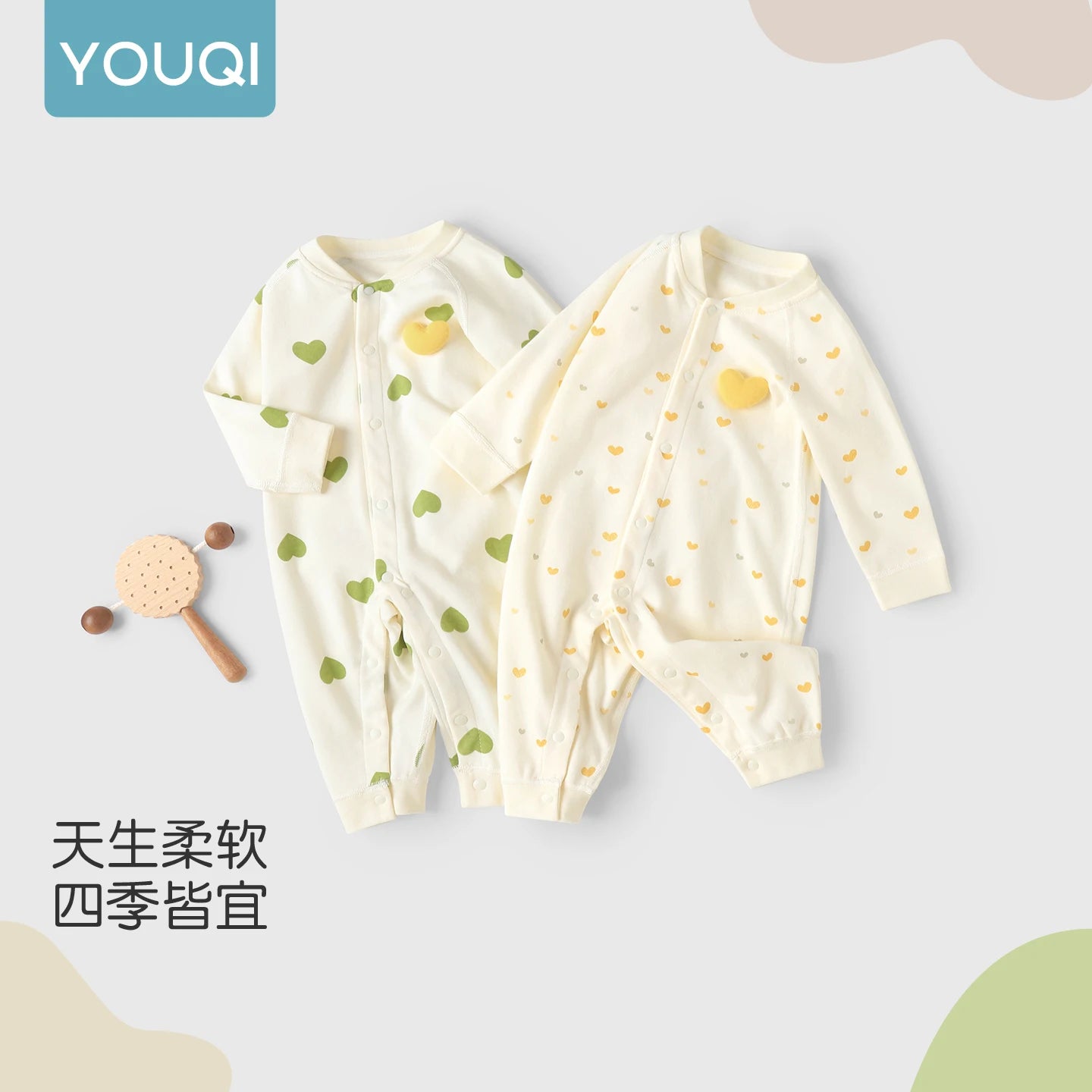 Unisex Baby Cotton Long-Sleeve Romper | Cozy & Stylish Infant Wear