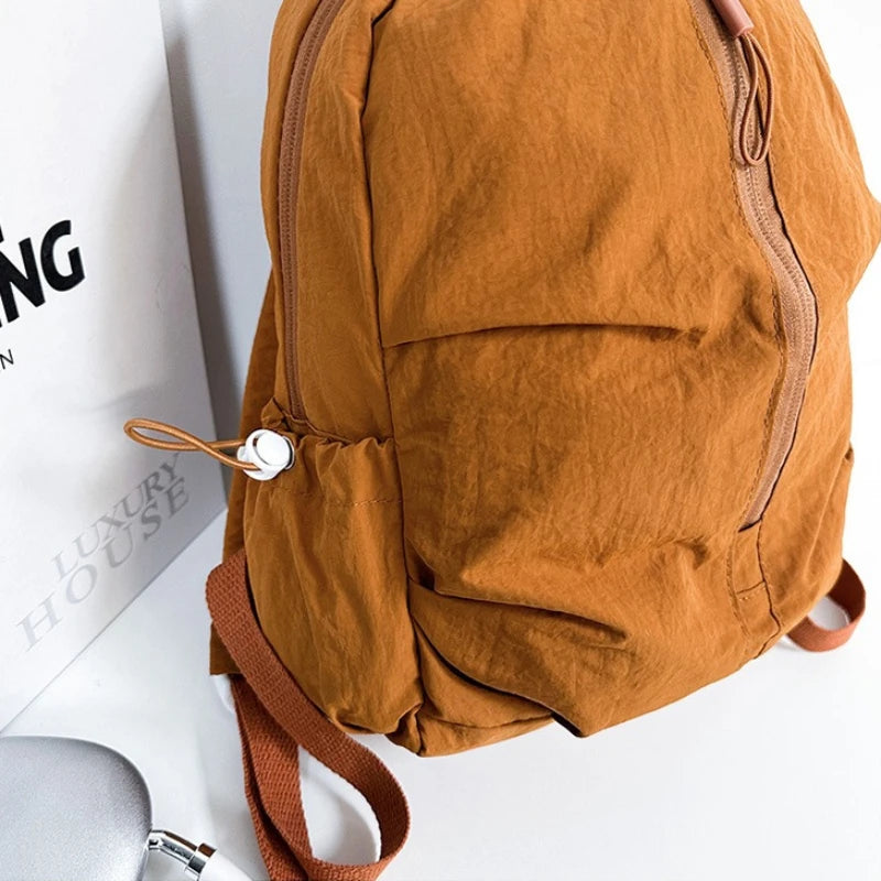 Lightweight Macaron Color Oxford Backpack for Women | Casual Chic bag
