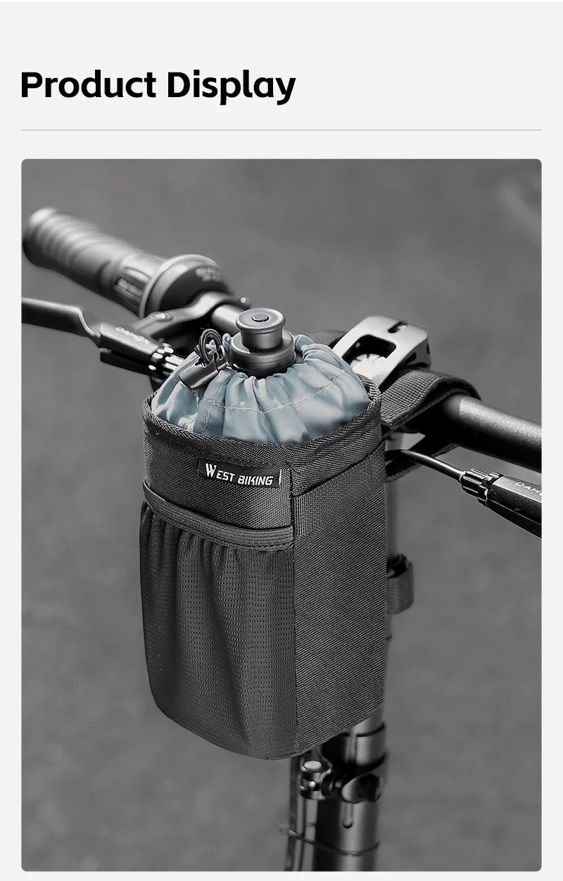 Bicycle Handlebar Bag | Water Bottle Carrier & Insulation Bag