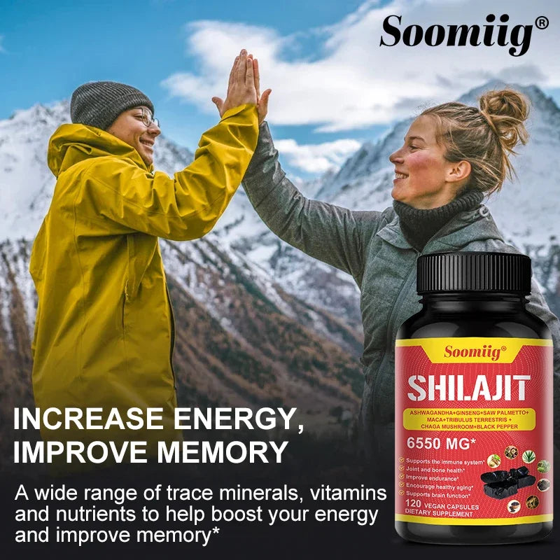 Pure Himalayan Shilajit Capsules | Support Healthy Aging & Recovery