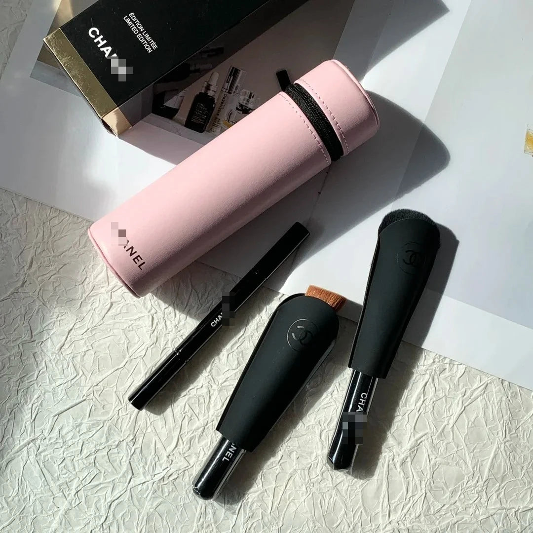 Luxury 3-Piece Goat Hair Makeup Brush Set | Perfect Gift for Her