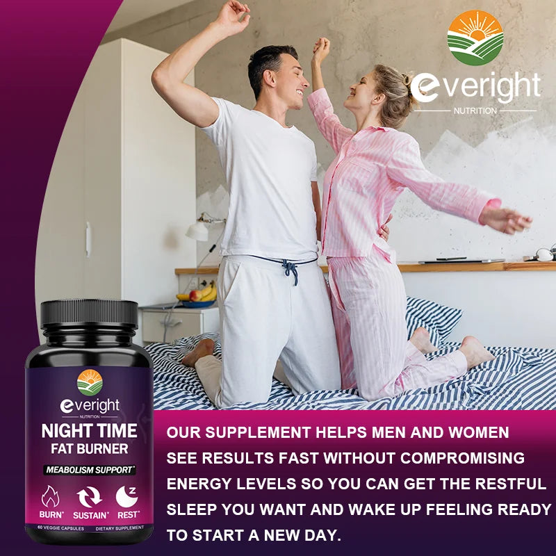 Nighttime Fat Burner for Weight Loss | Boosts Metabolism & Sleep