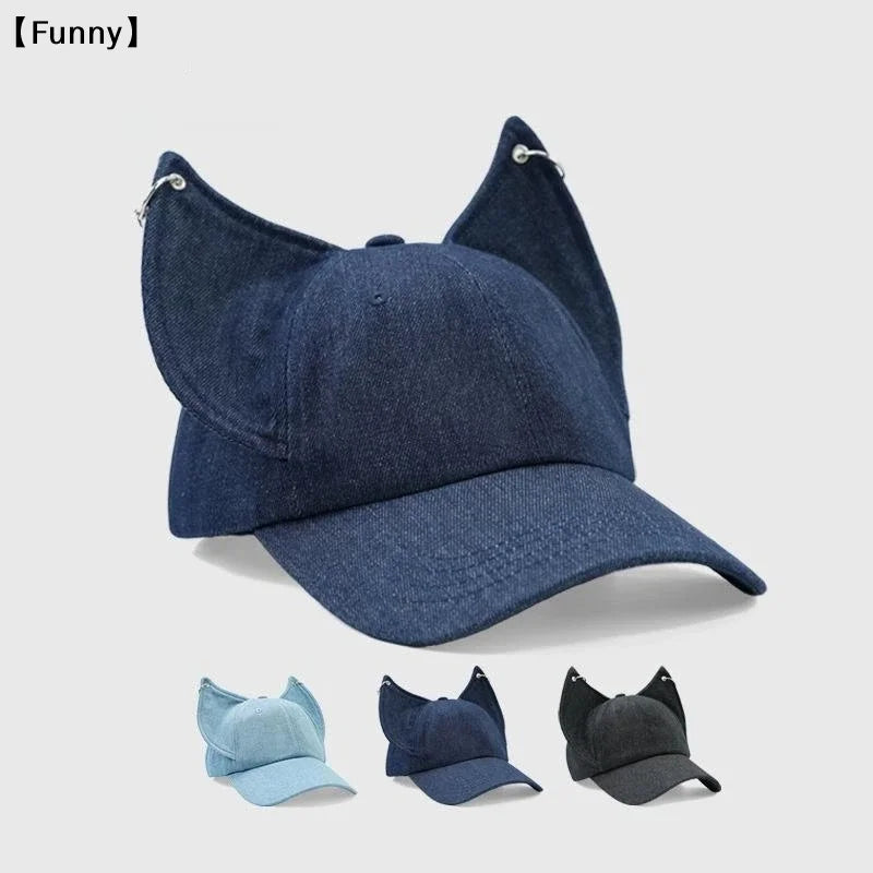 Unisex Fox Ears Baseball Cap | Trendy Hip Hop Sunshade Hat