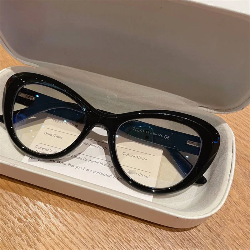 Trendy Women's Cat Eye Blue Light Blocking Reading Glasses