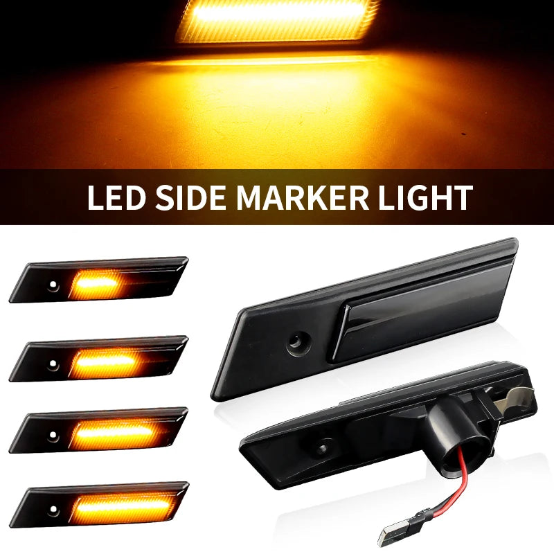 Dynamic LED Turn Signal Side Marker Lights for E36 Series