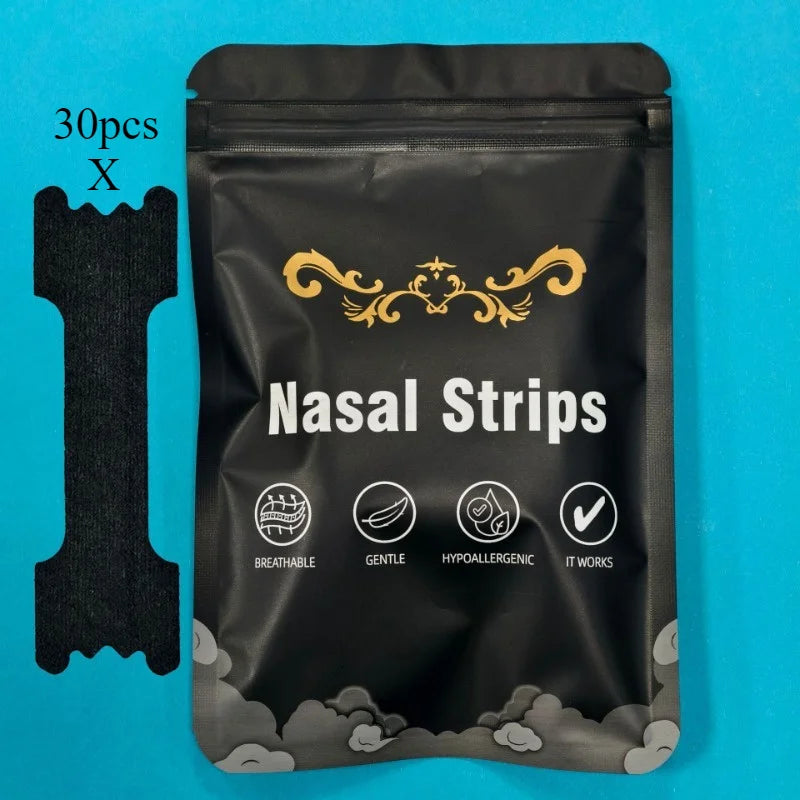 30pcs Enhanced Adhesion Sports Nasal Strips | Breathe Easy & Sleep Well