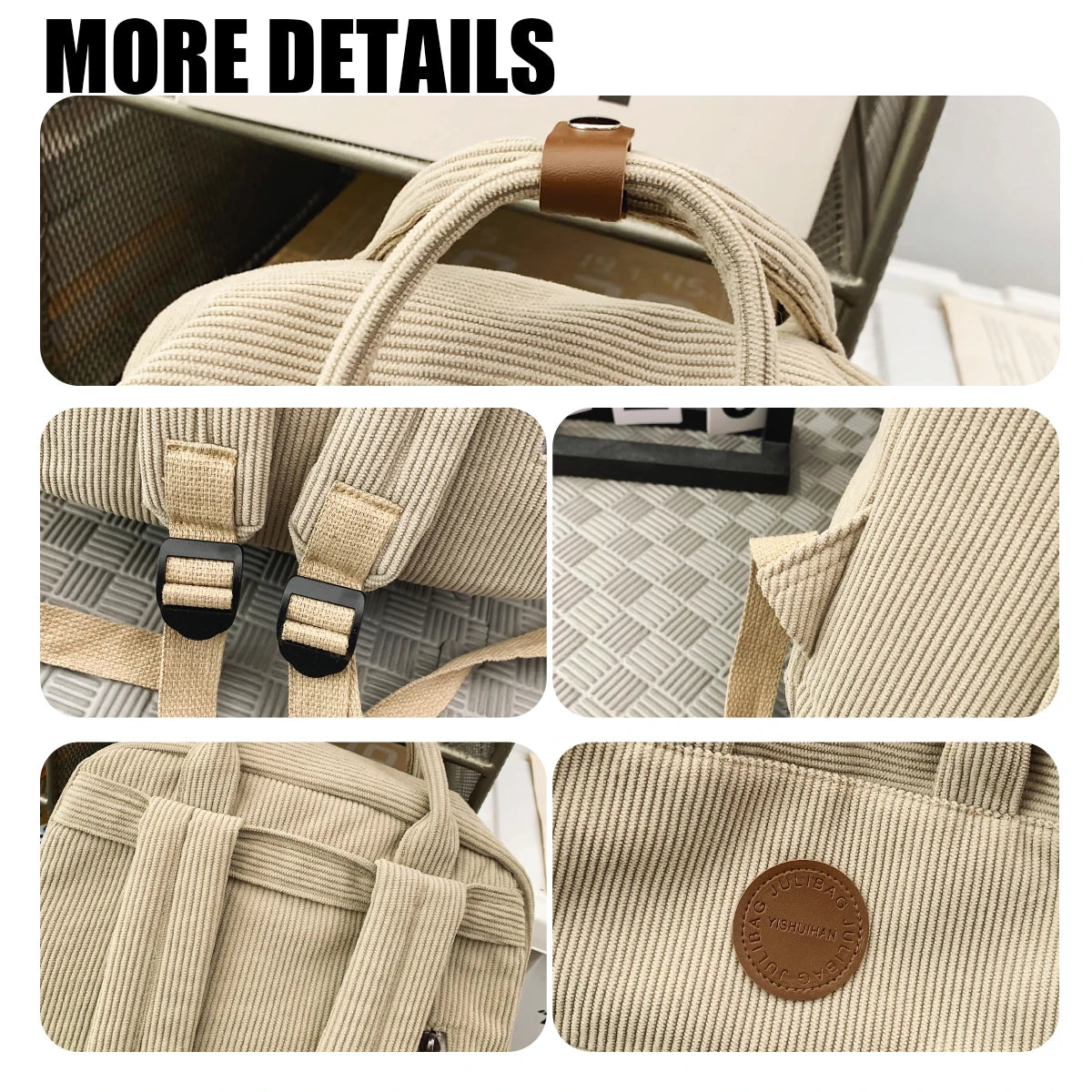 Mochila Elegante de Terciopelo para Estudiantes | Funcional y Chic