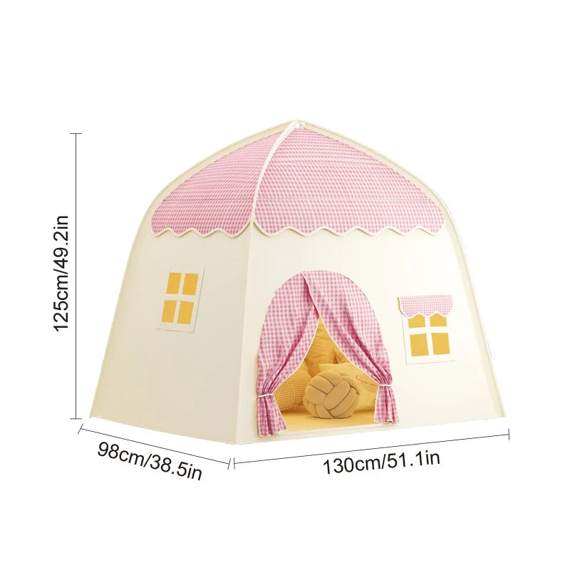 Khaki Toy Castle | Portable Children's Play Tent for Pretend Play