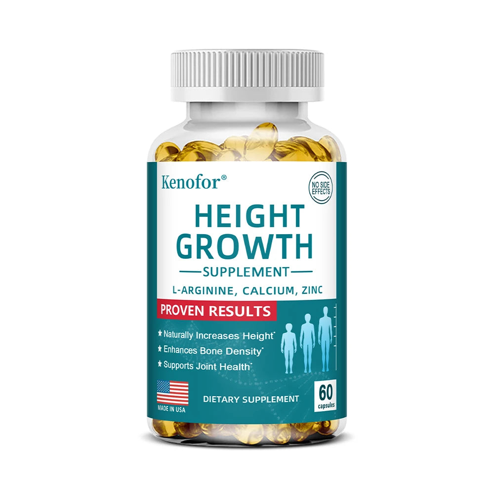 Natural Height Growth Calcium Vitamin D Capsules for Adults