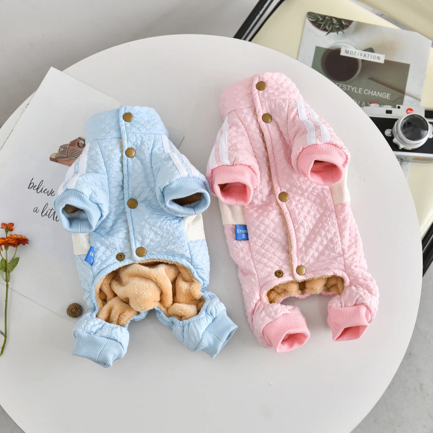 Windproof Pet Apparel for Small Dogs | Stylish & Cozy Jumpsuits