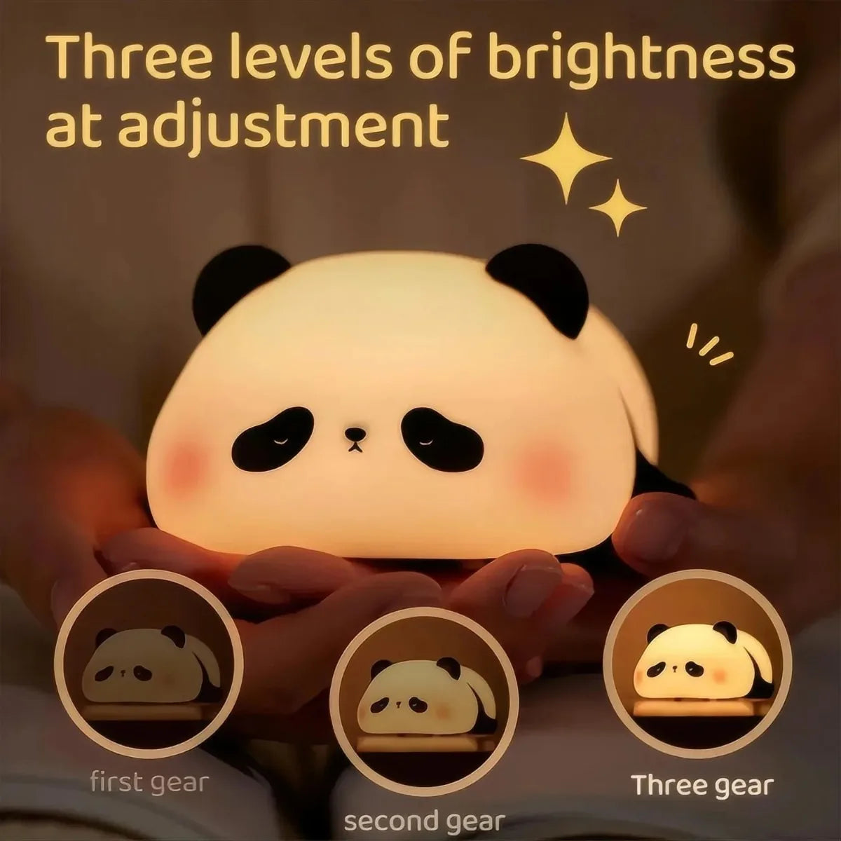 Luz nocturna LED recargable de animales para habitaciones infantiles | Acogedora y bonita