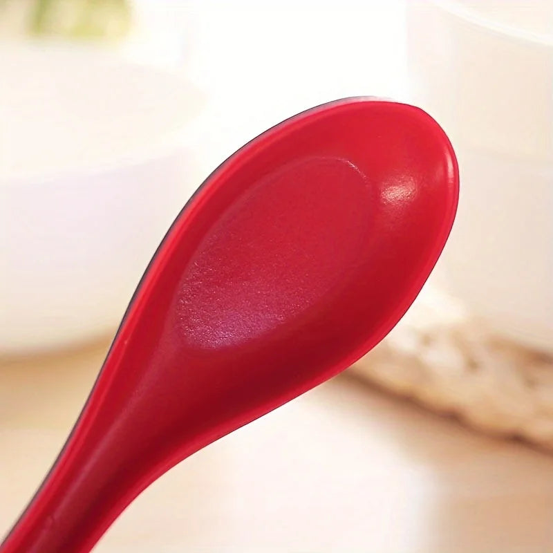 Set of 5 Japanese Style Melamine Soup & Rice Spoons | Elevate Dining