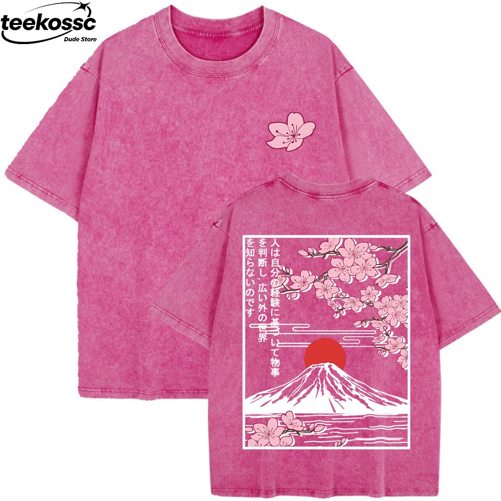 Women's Cherry Blossoms Oversized T-Shirt | Summer Cotton Top