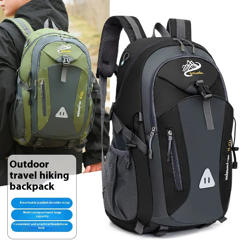 Men's Waterproof Nylon Backpack | Versatile Outdoor Travel Bag