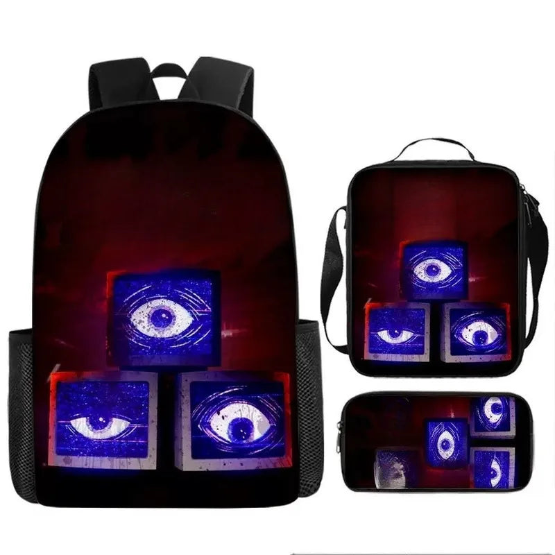 3-Piece Horror-Themed Backpack Set | Unique School Essentials