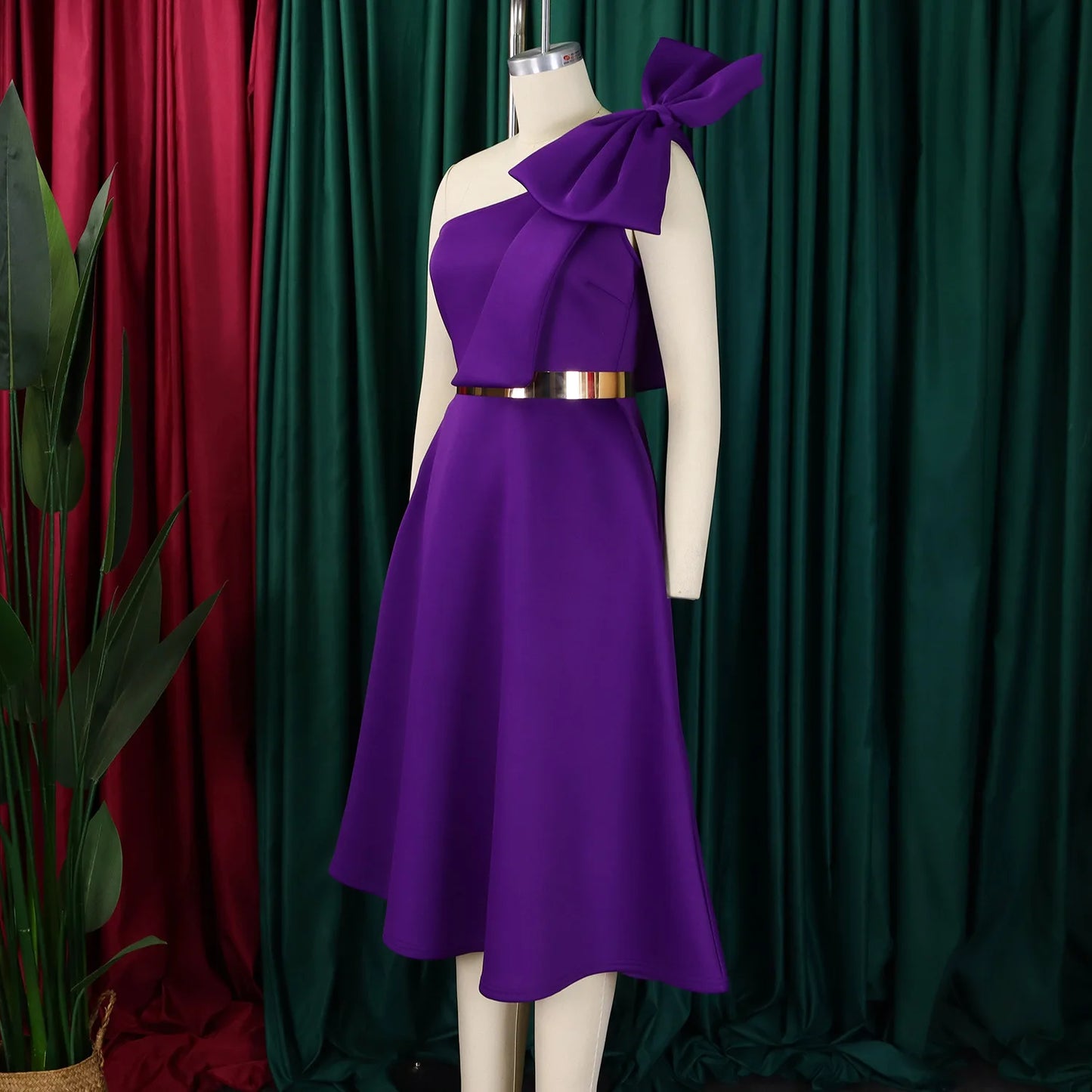 Elegant One Shoulder Dress for Women | Luxurious Summer Fashion