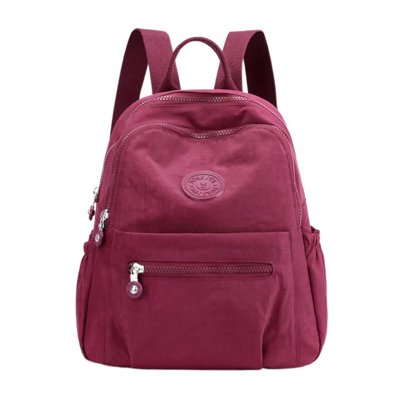Women's Nylon Oxford Backpack | Stylish Small Rucksack