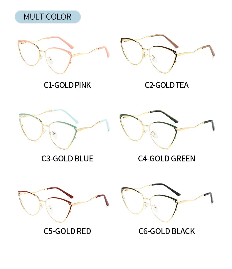 Personalized Cat Eye Glasses for Women | Customizable Style & Comfort