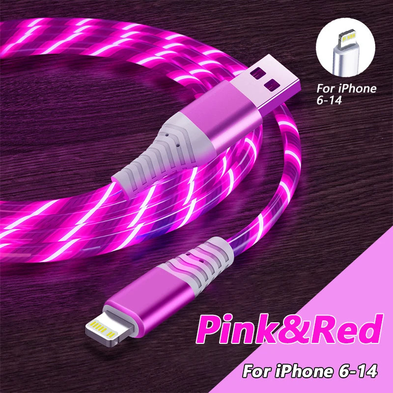 6A Fast Charging Glowing Micro USB & Type C Cable