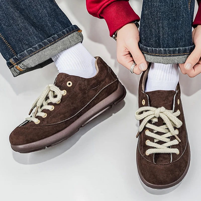 Thick Sole Breathable Anti Slip Sneakers | Stylish Men's Casual Shoes