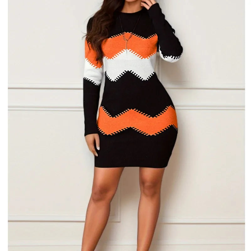Boho Vintage Striped Women's Dress | Elegant Casual Party Wear