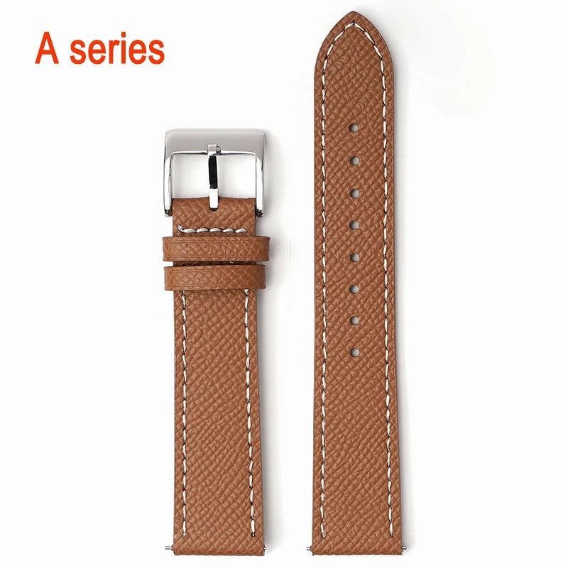 Calfskin Leather Watch Strap | Quick Release, Handmade Design