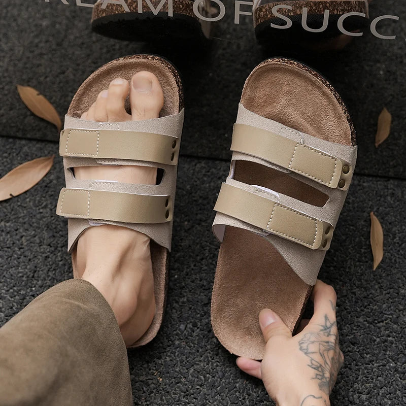 Men's Sandals, Fashionable and Versatile Casual Sandals for Couples, Suitable for Walking and Leisure, Suitable for Indoor and Outdoor Use, Beach-Friendly, Unisex, Suitable for All Seasons