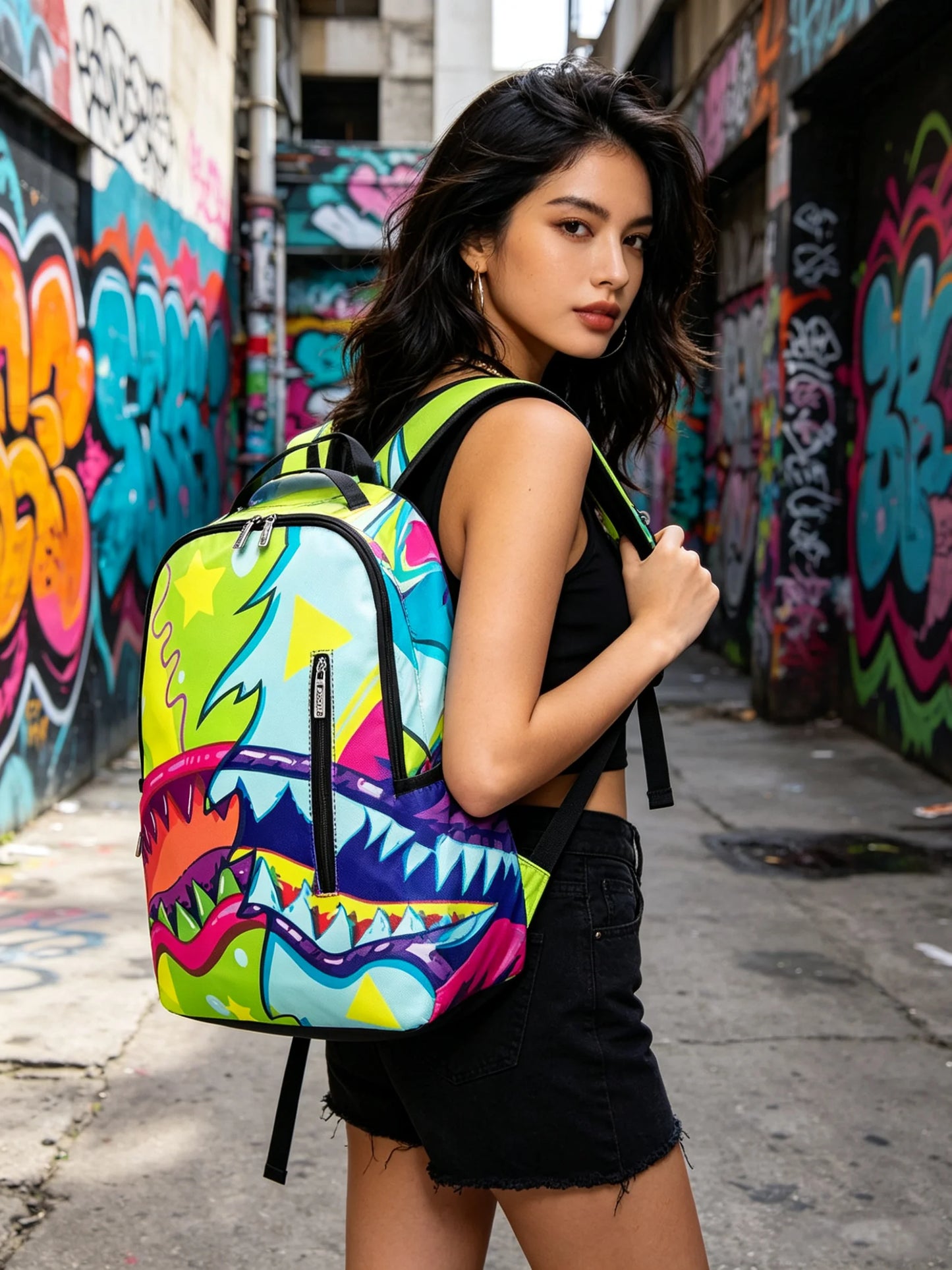 Trendy Street-Style Backpack | Large-Capacity Travel Bag