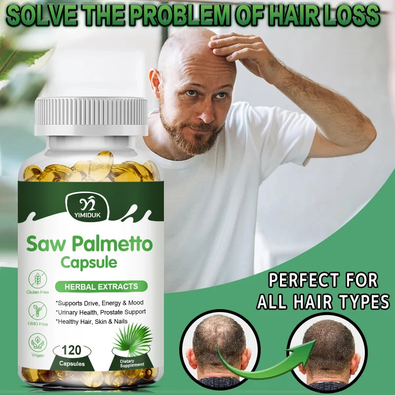 Saw Palmetto Supplement for Prostate Health & Hair Growth