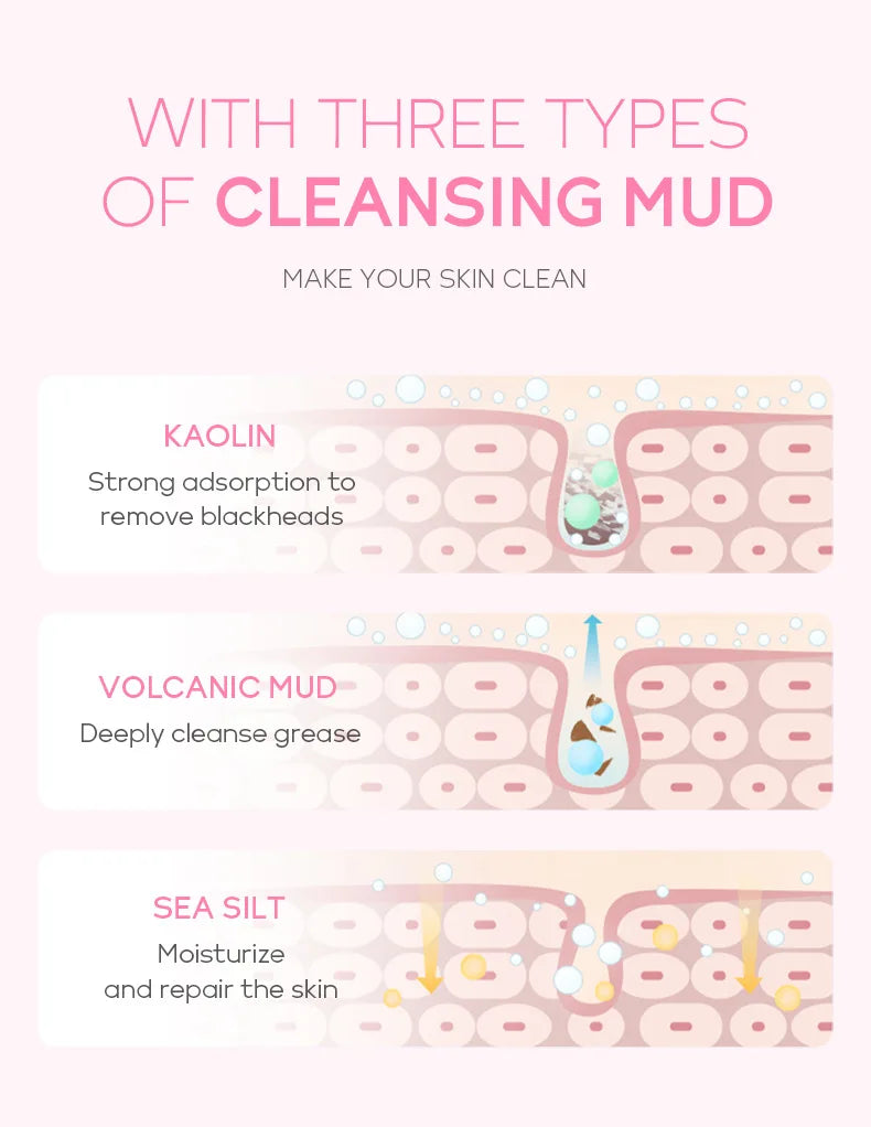 Sakura Mud Face Mask | Deep Clean Blackhead Control for Radiant Skin