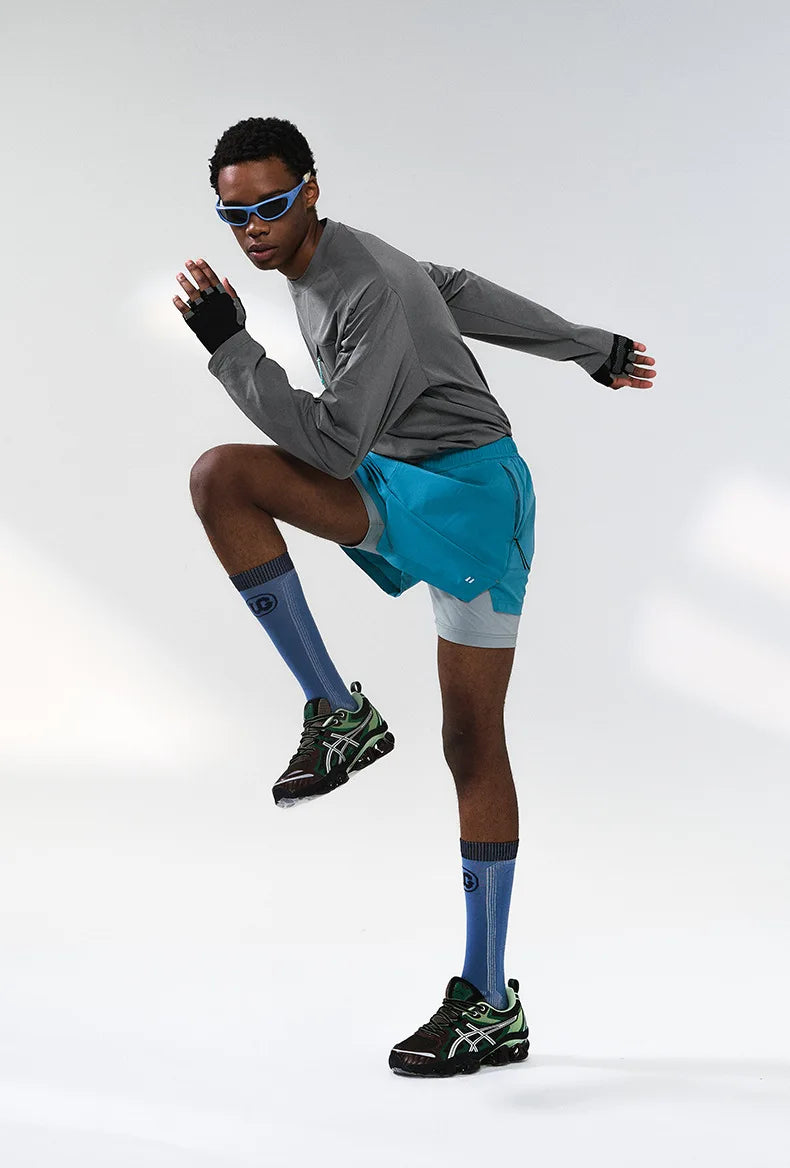 Men's Zip-up Long-sleeved Quick-dry Outdoor Base Layer Top