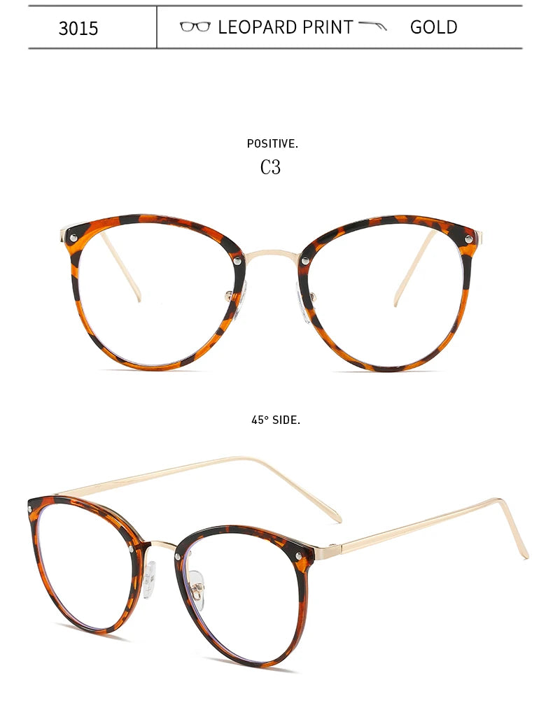 Stylish Anti-Blue Light Glasses | Round Metal Eyewear for All 2026