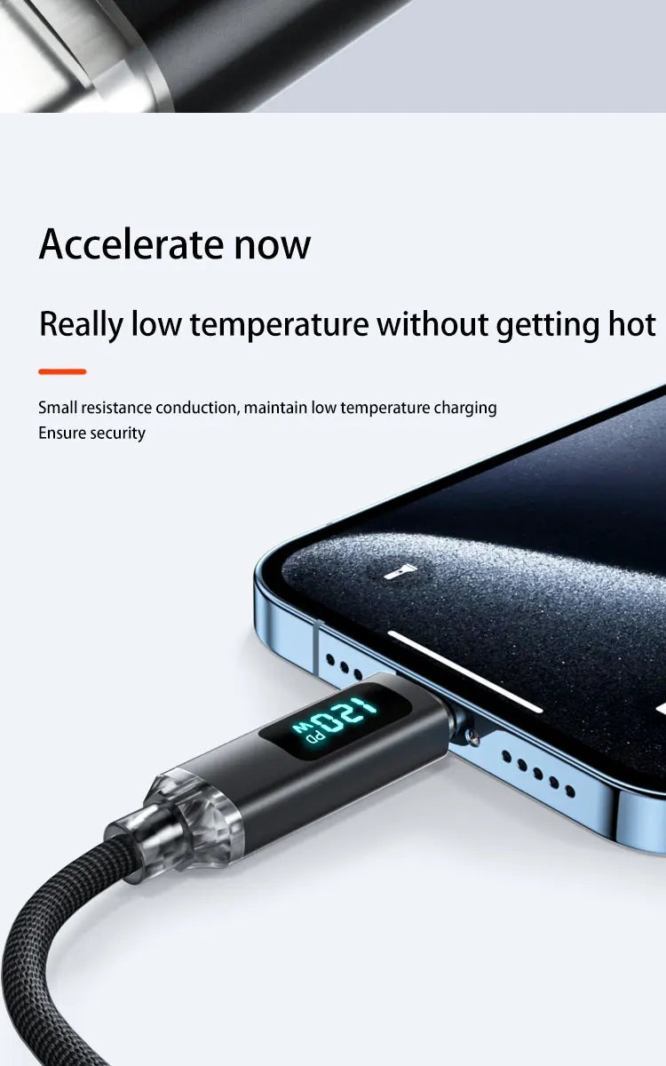 120W USB Type C Fast Charging Cable | 6A for All Devices