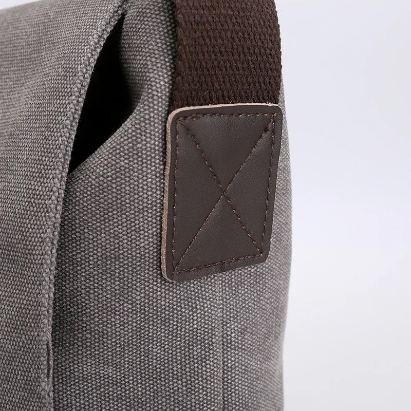 Bolso bandolera de lona de alta calidad para hombre | Elegante bolso satchel