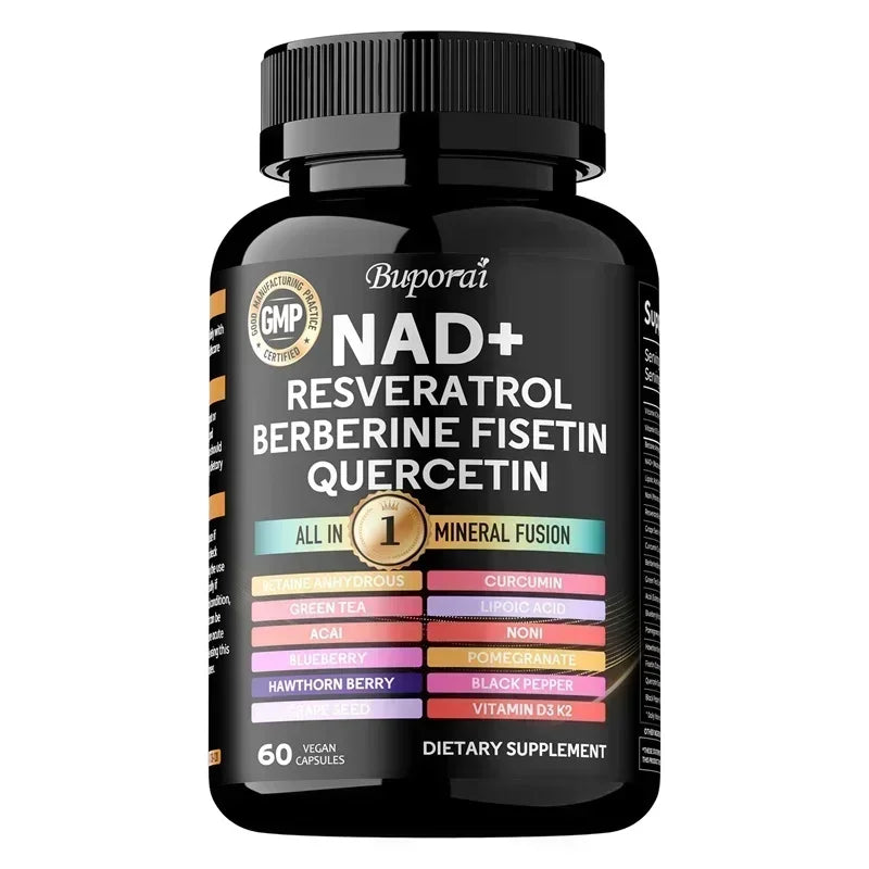 NAD Resveratrol Berberine Capsules | Supports Healthy Aging & Endurance
