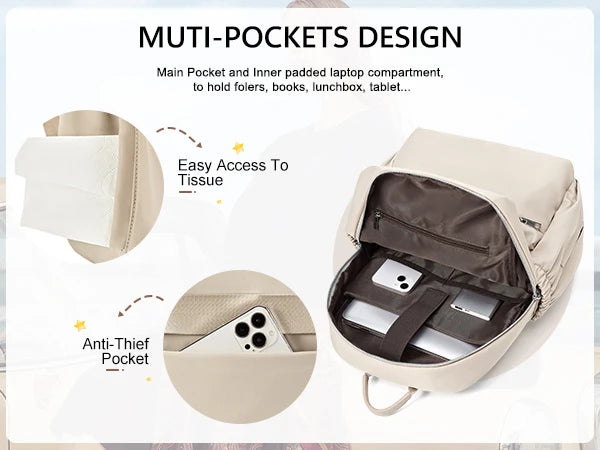 Women’s Short Distance Travel Backpack | Ideal for School & Travel