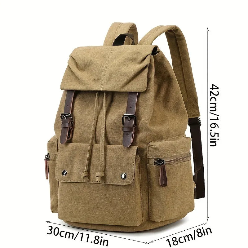 Stylish Large Capacity Canvas Backpack | Unisex Travel Bag