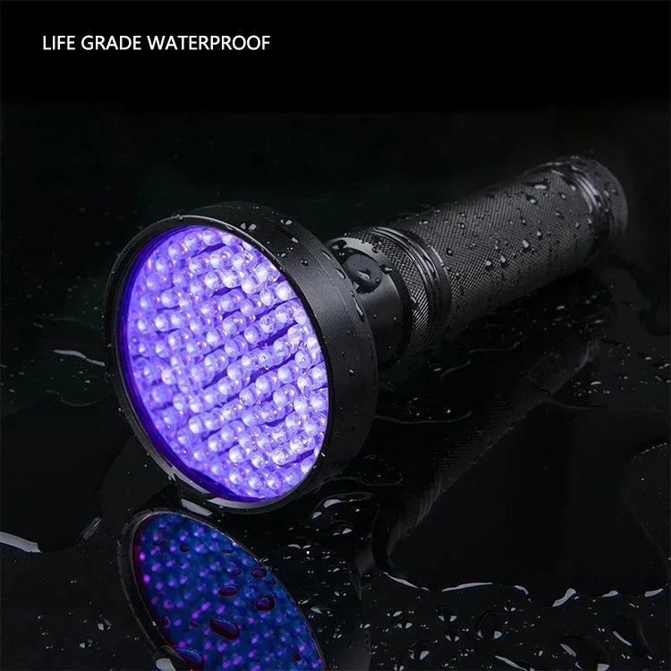 100 LED UV Flashlight | Powerful Ultraviolet Detection Torch