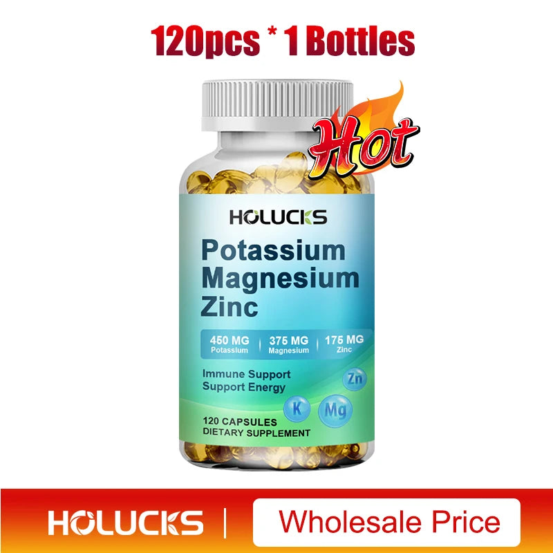 Potassium Magnesium Zinc Capsules | Bone & Heart Health Support