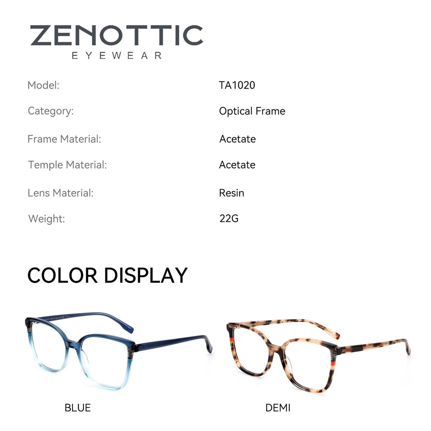 Stylish Women's Butterfly Prescription Glasses | Anti Blue Light Protection