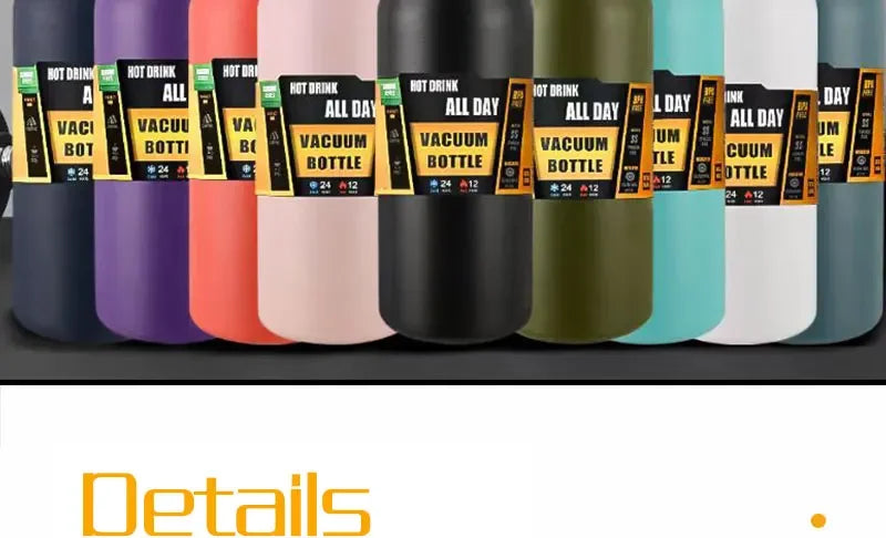 Large Capacity Insulated Stainless Steel Thermo Bottle | Portable Mug
