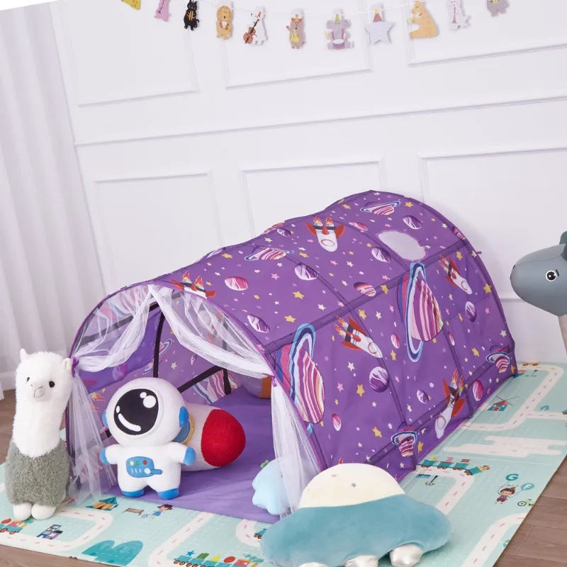 Portable Children's Star Rocket Bed Tent | Fun Mosquito Canopy