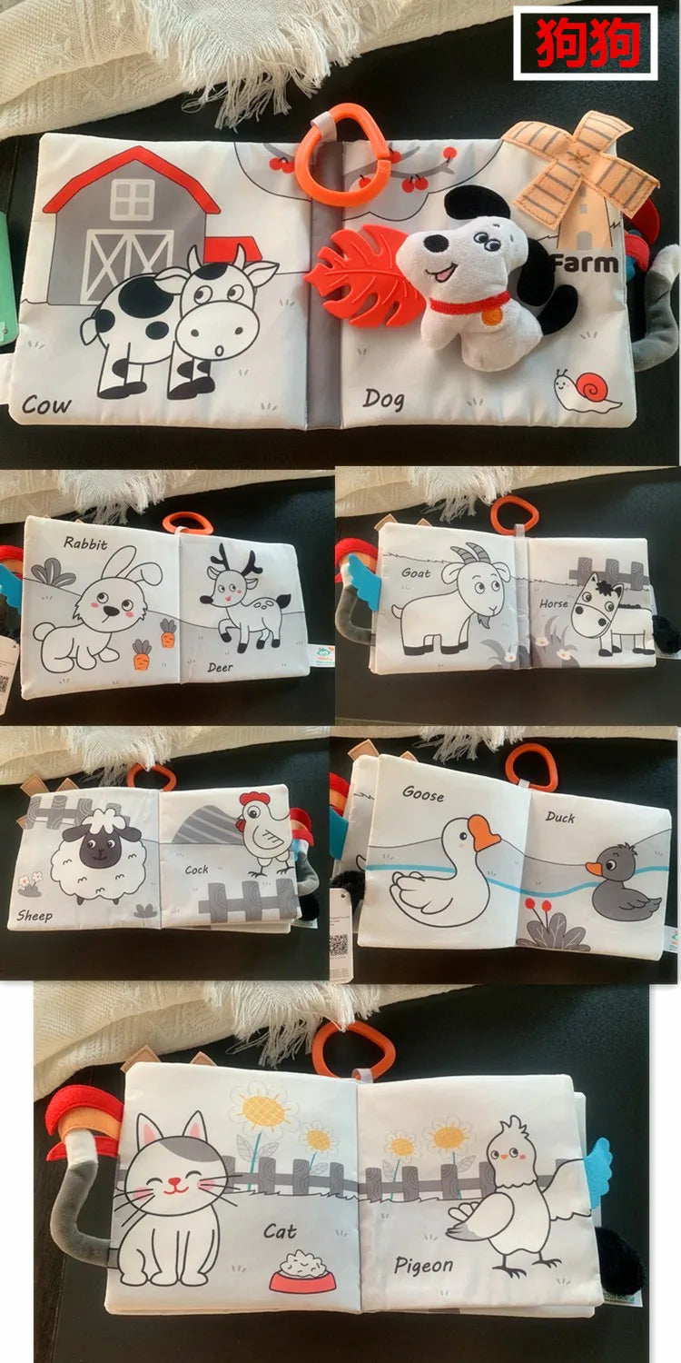 Soft Baby Cloth Animal Book | Engaging Sensory Learning Toy