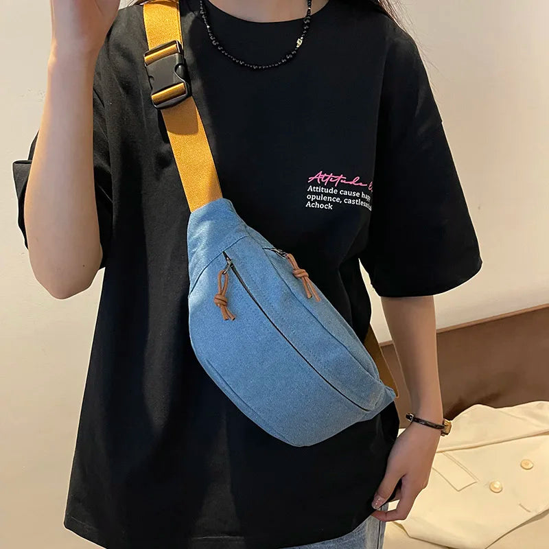 Casual Corduroy Belt Bags for Women | Stylish Fanny Pack