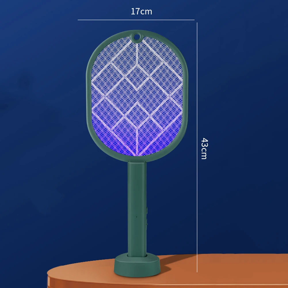 2-in-1 Electric Mosquito Swatter | USB Rechargeable Bug Zapper