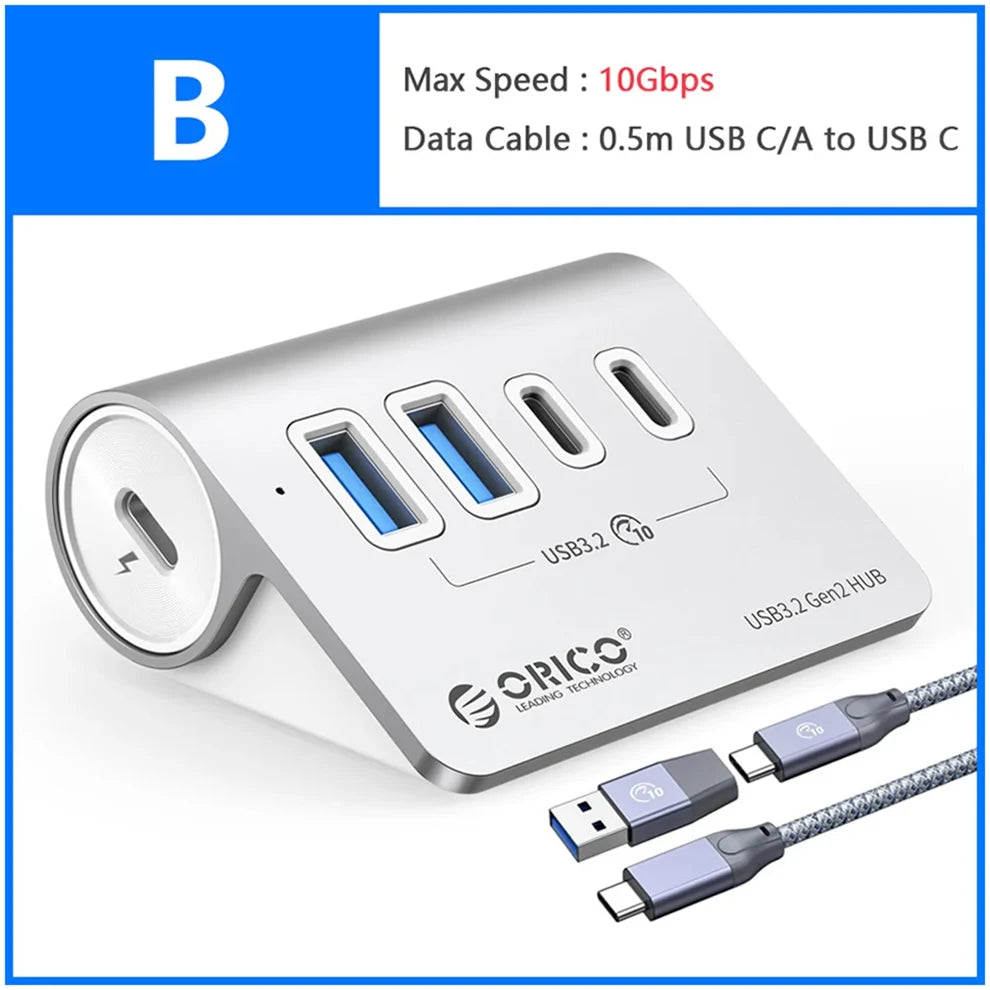 10Gbps USB 3.2 Docking Station Hub | Fast Charging & Multi Ports