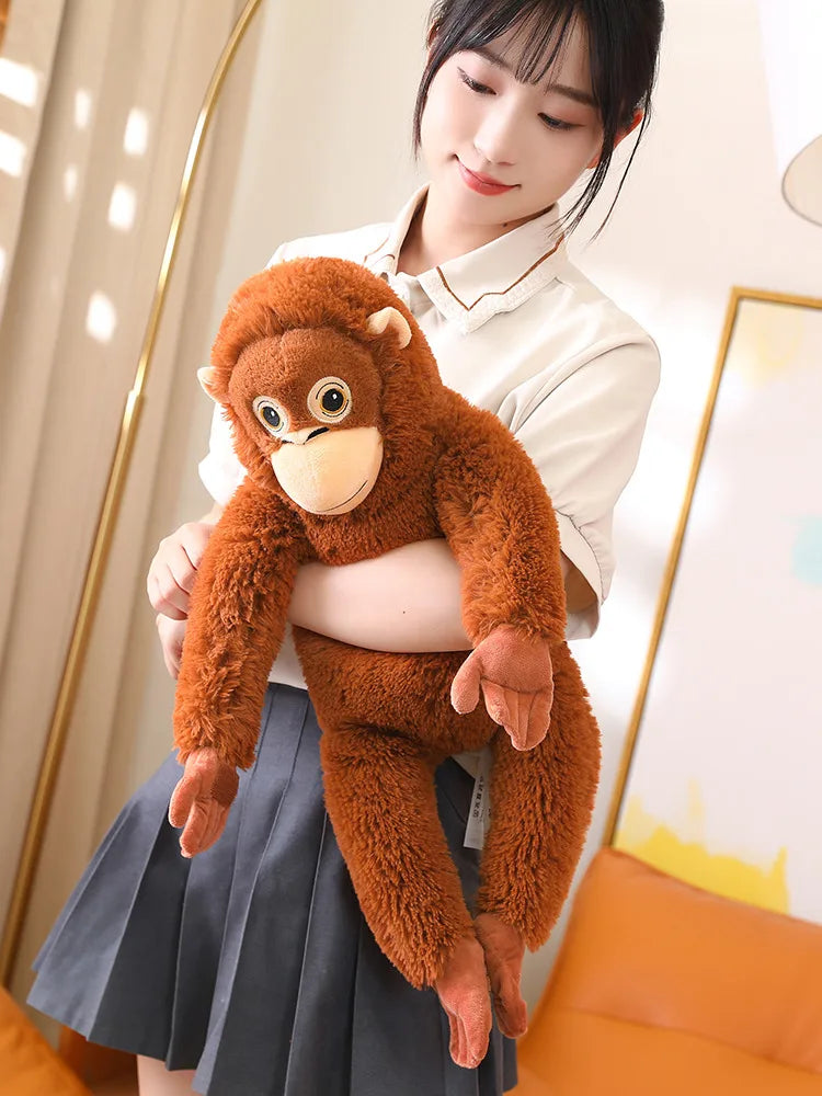 65cm Cartoon Gorilla Plush Toy | Soft Monkey Stuffed Doll